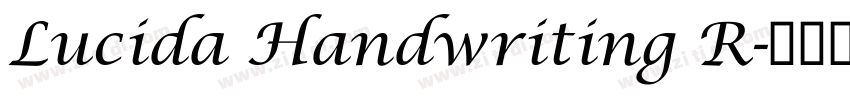 Lucida Handwriting R字体转换